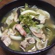 塩うどん。ピーマン多