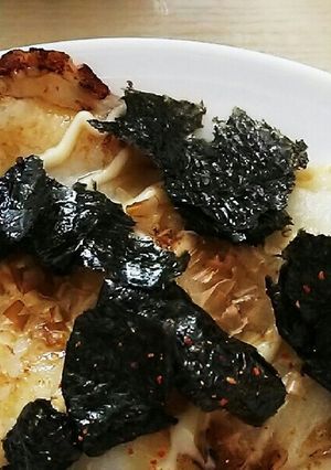 フライパンで餅お好み焼き風-レシピのメイン写真