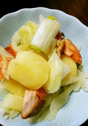 焼き鮭じゃが柚子胡椒味-レシピのメイン写真