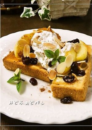 薩摩芋と林檎のホイップマリームトースト-レシピのメイン写真
