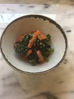 〃春菊のごま味噌和え-レシピのメイン写真