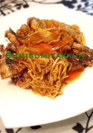 ハタハタの唐揚げ☆カレーあんかけ♪-レシピのメイン写真