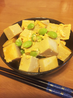簡単おかず♡高野豆腐の彩り含め煮-レシピのメイン写真