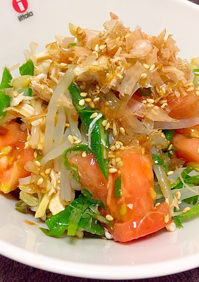 簡単❁ささみとトマトとオクラの香味和え-レシピのメイン写真