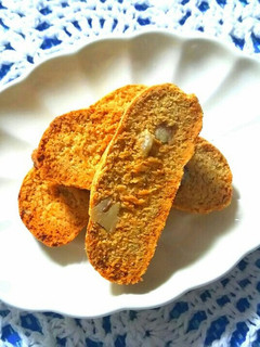 低糖質レシピ☆胡桃のビスコッティ-レシピのメイン写真