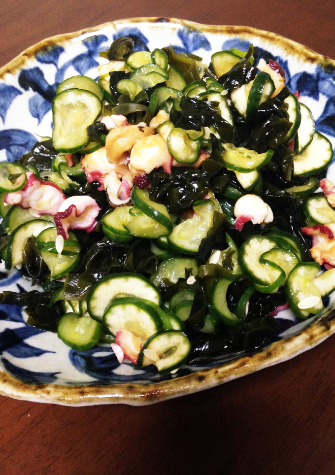 タコときゅうりとわかめの酢の物-レシピのメイン写真
