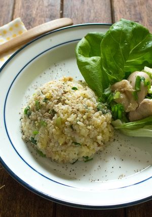 レンジでネギ鶏チャーハン-レシピのメイン写真
