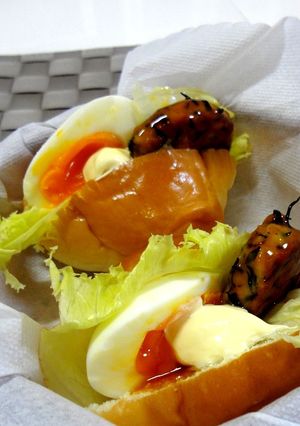豆腐バーグのテリたまロールサンド-レシピのメイン写真