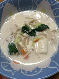 きのこと豆腐の豆乳スープ-レシピのメイン写真