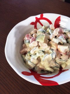 大豆とキュウリとトマトの味噌マヨサラダ-レシピのメイン写真