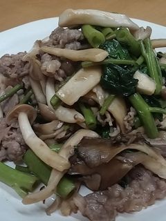 空芯菜とキノコのオイスター炒め-レシピのメイン写真