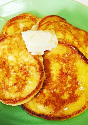 小麦粉不使用！ふわふわパンケーキ-レシピのメイン写真