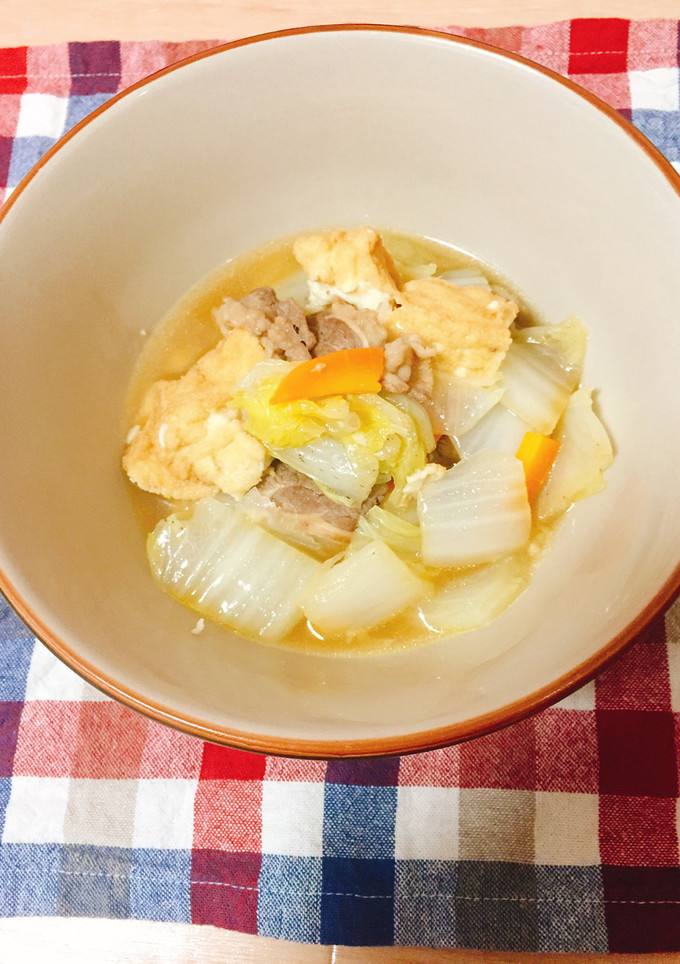白菜と厚揚げのうま煮-レシピのメイン写真