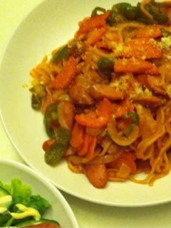 簡単!旨い!焼きそば麺ナポリタン!-レシピのメイン写真