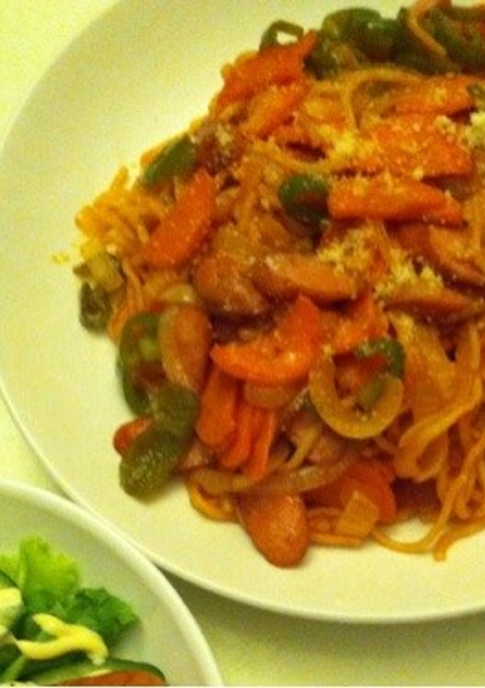 簡単！旨い！焼きそば麺ナポリタン！-レシピのメイン写真