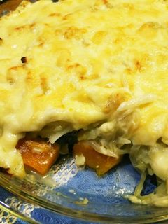 かぼちゃとクリーミーキャベツのグラタン-レシピのメイン写真