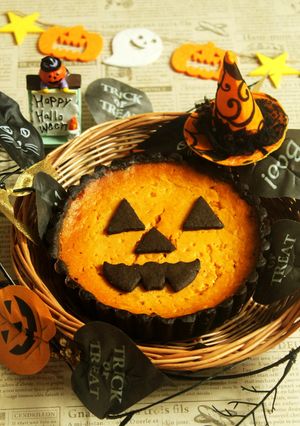 *ハロウィン♡パンプキン・プリンタルト♪-レシピのメイン写真