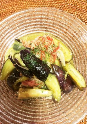 茄子とカニカマのカレー風味トロトロ炒め-レシピのメイン写真
