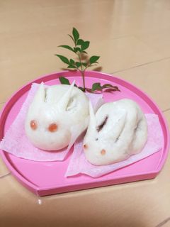 お月見饅頭-レシピのメイン写真