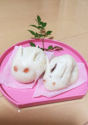 お月見饅頭-レシピのメイン写真