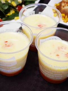 パプリカの二層の冷製スープ-レシピのメイン写真