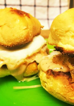 コストコロールパンサイズピッタリバーガー-レシピのメイン写真