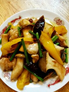 鶏肉と茸のオイスターソース炒め-レシピのメイン写真