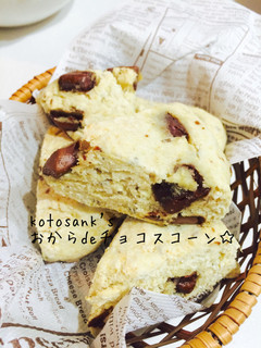 20分で完成♡おからdeチョコスコーン-レシピのメイン写真