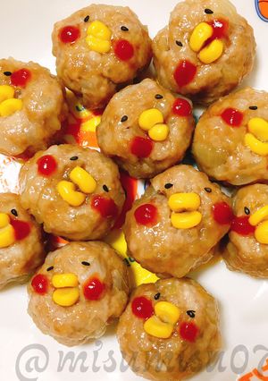 お弁当にも◎皮なし☆ひよこ焼売(動画有)-レシピのメイン写真