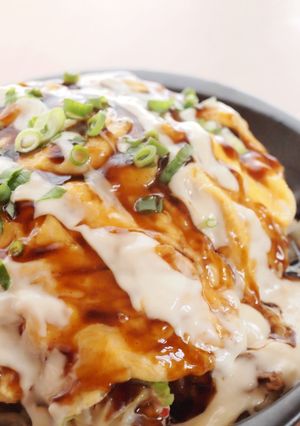 キャベツどっさり♪とん平焼き風♥-レシピのメイン写真
