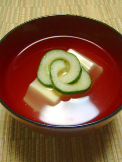 卵豆腐の冷やし吸い物♪-レシピのメイン写真