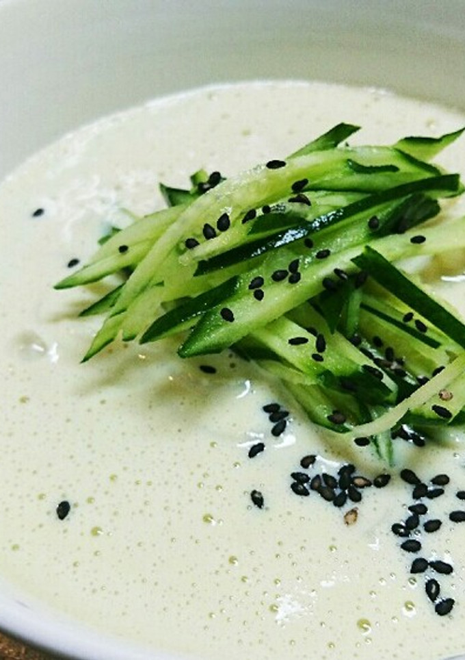 コングクス　콩국수　豆乳麺　韓国夏の定番-レシピのメイン写真