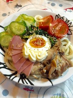 レトロな給食サラダうどん-レシピのメイン写真