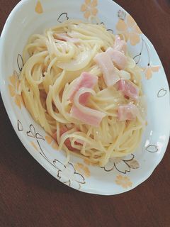 クリームスパゲティ-レシピのメイン写真