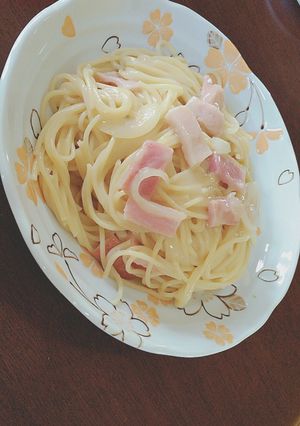クリームスパゲティ-レシピのメイン写真