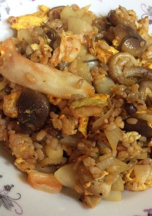 玄米キムチ焼飯-レシピのメイン写真