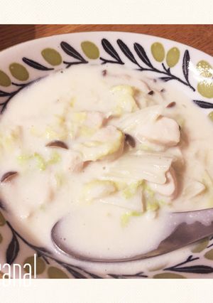 ヘルシーなササミと白菜のクリーム煮-レシピのメイン写真