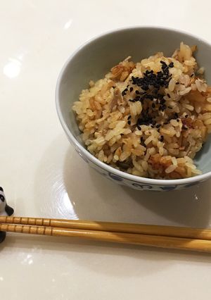 胡麻油香る〜ツナときのこの炊き込みご飯〜-レシピのメイン写真
