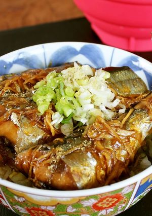 秋到来！レンジで簡単♪さんまの甘辛丼！-レシピのメイン写真