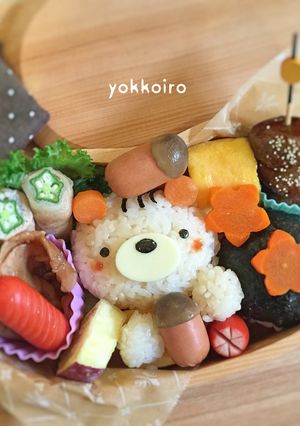 りす☆どんぐり☆遠足弁当☆簡単♫キャラ弁-レシピのメイン写真