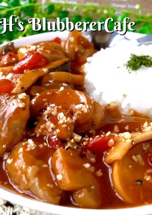 ♡チキン&キノコのトマトハヤシライス♡-レシピのメイン写真