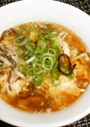 えのき茸と塩こんぶのたまごスープ-レシピのメイン写真