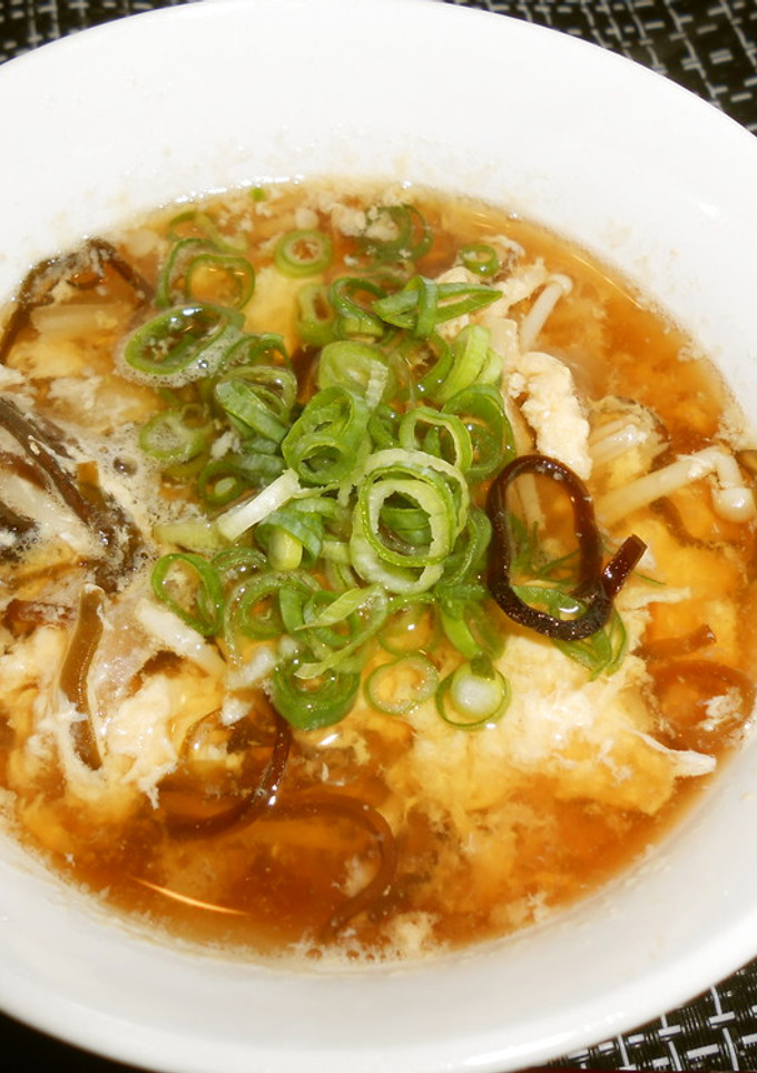 えのき茸と塩こんぶのたまごスープ-レシピのメイン写真