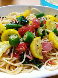 夏野菜たっぷりパスタ♡-レシピのメイン写真