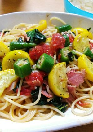 夏野菜たっぷりパスタ♡-レシピのメイン写真