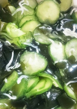 胡瓜とワカメの酢の物-レシピのメイン写真