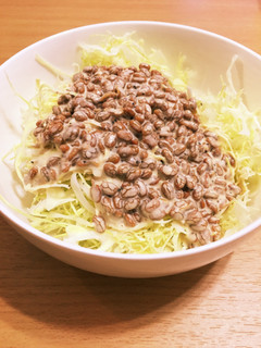 簡単!キャベツの納豆マヨサラダ!!-レシピのメイン写真