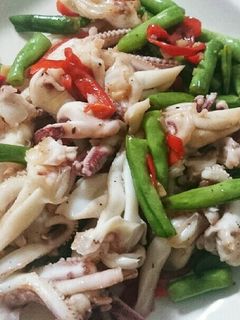 イカといんげんのガリバター炒め☆-レシピのメイン写真