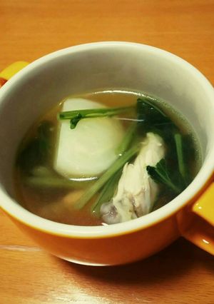 簡単♡かぶと手羽のしょうがスープ-レシピのメイン写真