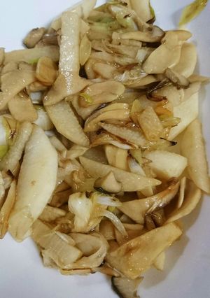ねぎ・エリンギ・長いもの炒め物(超簡単)-レシピのメイン写真